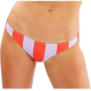 NWT SOLID & STRIPED The Rachel Lavender Red Stripe Bottom - Small
